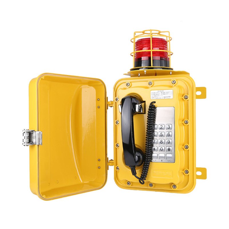 Industrial Waterproof Telephone with loudspeaker and flashlight for Mining Project-JWAT303 Featured Image