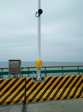 Das industrielle wasserdichte Telefon von Joiwo wurde im Dock- und Hafenprojekt installiert