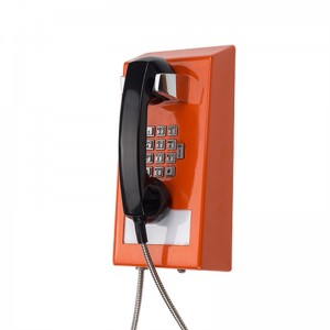 Armored Inmate Direct Connect Voip Analog Telephone for Prison Corridor