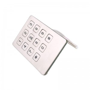 Debu buktina 12 kenop keypad pikeun mesin tikét B721