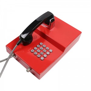 metal  Analog Voip telephone line powered speed dial public telephone for building-JWAT202
