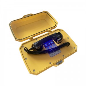 Industrial Weatherproof Telephone With beacon light and loudspeaker for Tunnel Project -JWAT307