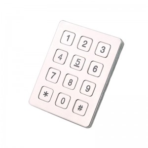 RS232 IP65 kovová klávesnica pre banku používaná B720