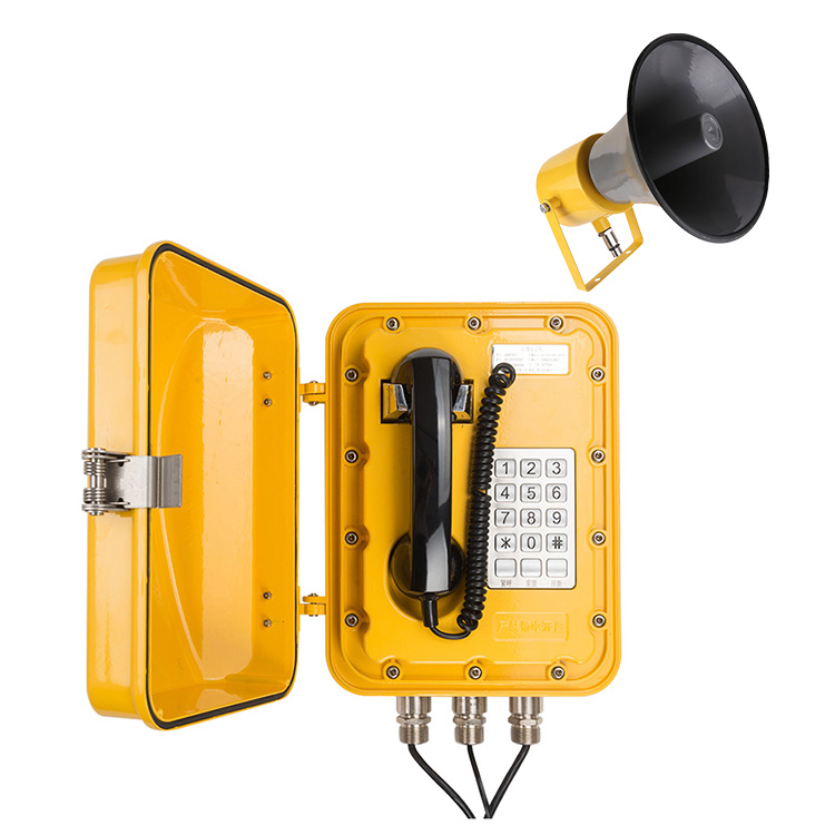 Промишлен взривобезопасен, искробезопасен външен телефон за химически завод