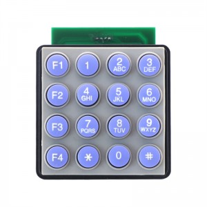 Industrial 4X4 waterproof numeric keypad for door lock