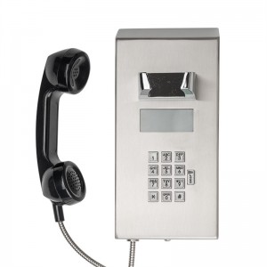 Vandal Proof Caller ID Display IP Telephone for Prison Communications
