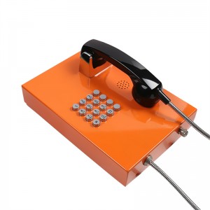Atsparumo vandalams analoginis SIP telefono avarinis savitarnos viešasis telefonas, skirtas bankui JWAT203