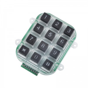 Plastic material keypad for access control system with LED backlight B202