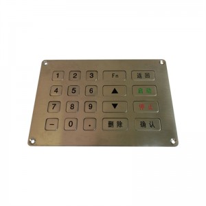 Keypad stainless steel pikeun kabinét neundeun umum B761