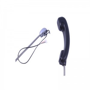 Resistant handset with reed switch for public telephones A17