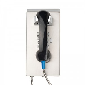 Rugged Wall Mounted Inmate Telephone With Volume Control Button