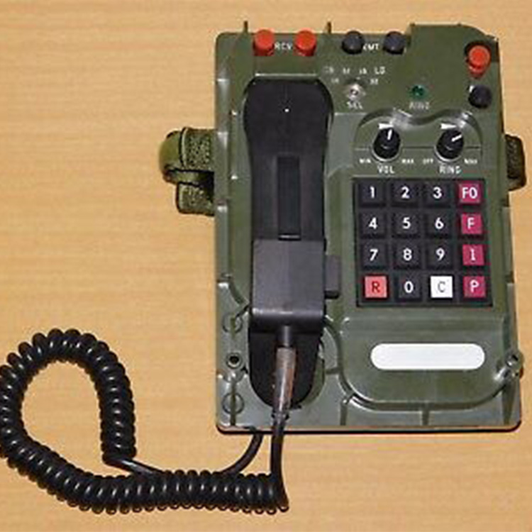 What are the main features of military telephone handset?