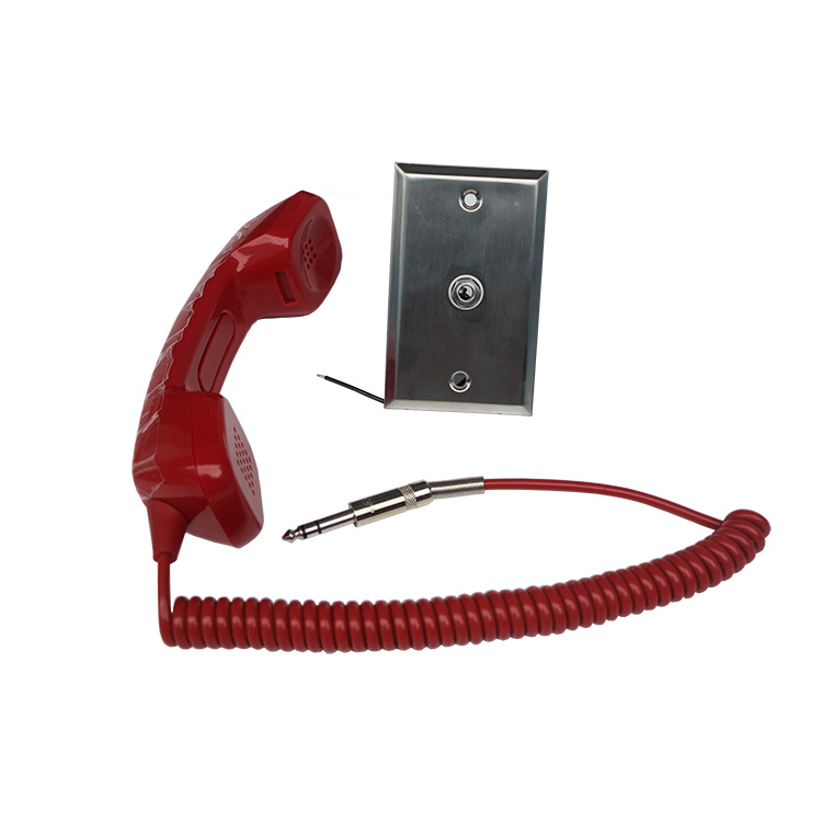 Portable firefighter’s handset with metal plate