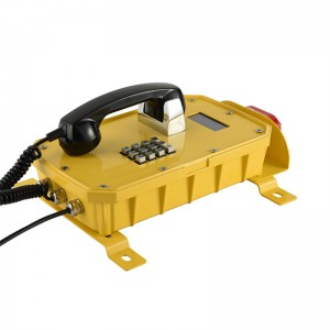 Industrial Weatherproof IP Telephone with LCD display for Construction Communications-JWAT921