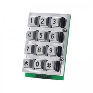Metal keypad manufacturing backlight keypad B665