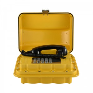 Analog Industrial Waterproof Telephone karo loudspeaker kanggo Mining Project- -JWAT302
