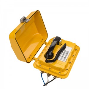 Wodoodporny telefon analogowy przemysłowy z głośnikiem do projektu górniczego - JWAT302