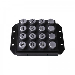 Round keys ip65 waterproof payphone 4×4 keypad B502