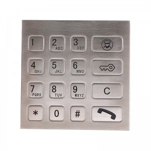 Nerezová klávesnice SUS304 pro funkci ATM B725