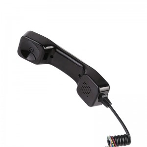 Rugged K-style handset for campus telephones