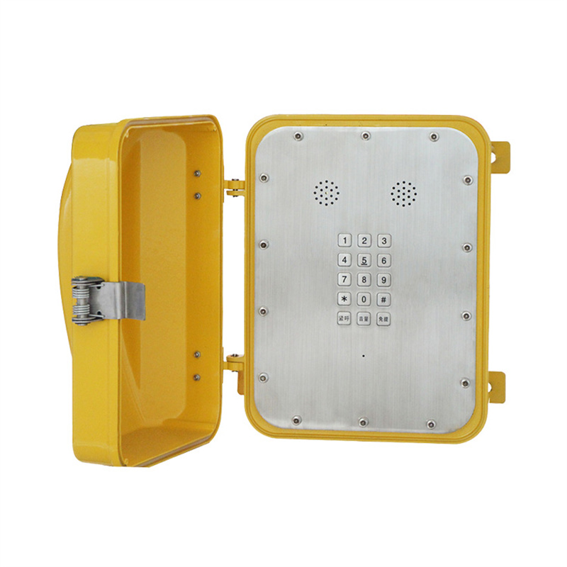 Industrial Wall Mounted Weatherproof handsfree intercom for telecommunication Featured Image