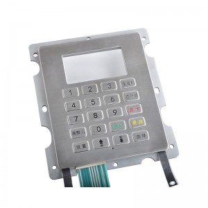 Stainless steel keypad for self-service terminal B701