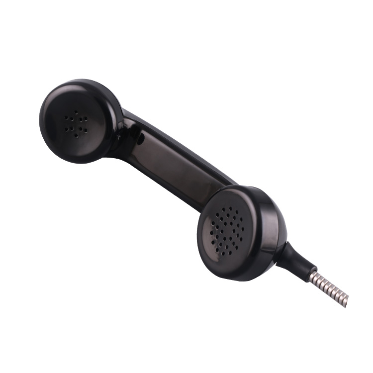 Traditional harsh designed payphone handset for outdoor use