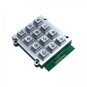 3×4 मैट्रिक्स कीबोर्ड 12 कुंजी स्विच कीपैड B515