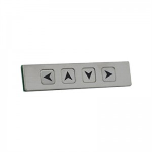 4 keys stainless steel keypad for elevator B726