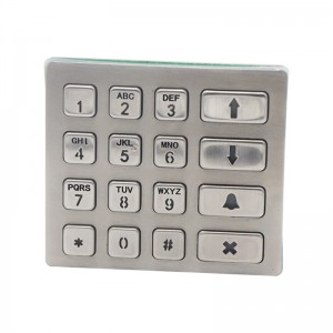Tastiera USB in acciaio inox per sistema di controllo accessi B801