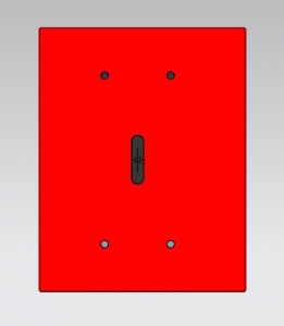 Cihê dîwarê Red Industrial Fire Auto Dial Sip Telephone Enclosure-JWAT162