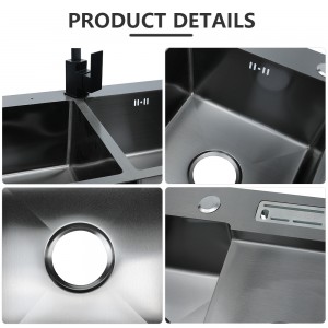 Europe style for Stainless Steel 304 Handmade Double Bowl Kitchen Sink