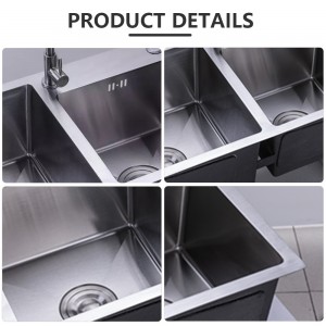 Normal Double Sink – Household Workstation Deep Low Double Bowl Undermount Kitchen Sink