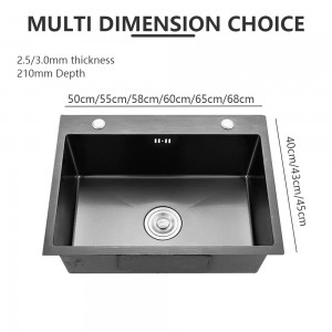 China Cheap price 2015 New Square Kitchenware Stainless Steel Kitchen Sink Make By Hand_American Standard Kitchen Sink