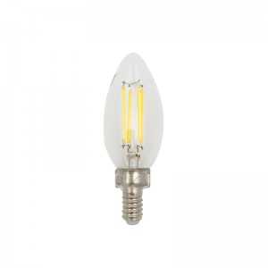 Led Candle C35 Led Filament Bulbs Kanthi Tegangan Wide Saka 110-240v