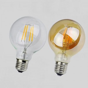 Bombilla de filamento LED G80 Decoración de bombillas Edison