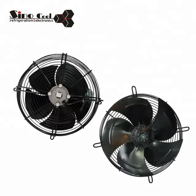 Ac axial fan for refrigerator ventilation