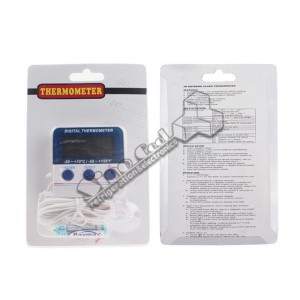 indoor outdoor thermometer alarm digital refrigerator thermometer