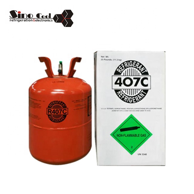 Hot sale 11.3KG refrigerant 407 refrigerant gas r407c