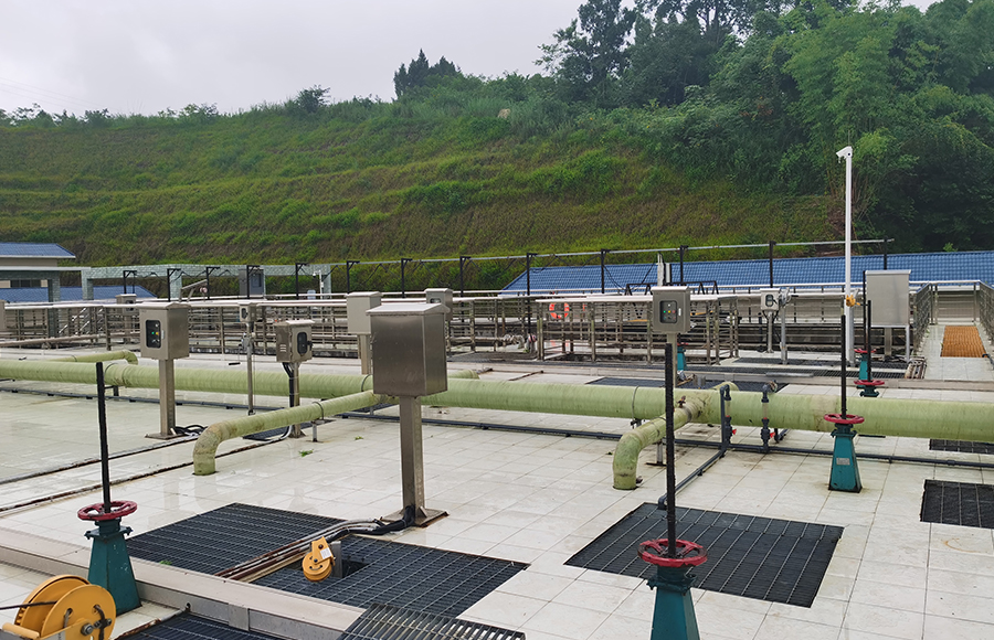 Sinomeasure flowmeter and liquid analyzer be used in Lezhi sewage treatment plant