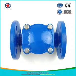 China OEM Factory Cast Ductile for Iron Flange Rubber Flapper Swing Check Valve