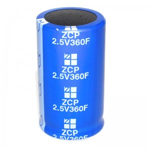 2.5V Snap in Type 90F to 2.5V 400F Ultra capacitor