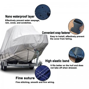 V-shaped square boat cover sun protection