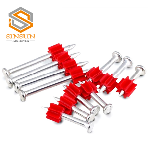 Shoot Nail For Gun And Gas Nail with red PVC washers