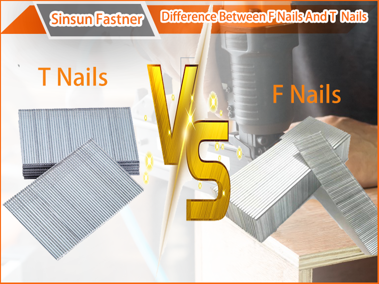 Razlika između F Type Straight Brad Nails i T Series Brad Nails