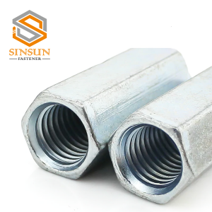 Zinc Plated  Extended   Carbon Steel Connecting Cap Joint Nut