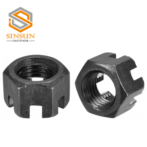 Zinc Plated Carbon Steel Slotted Hex Castle Nut