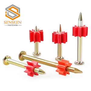 Shoot Nail For Gun And Gas Nail with red PVC washers