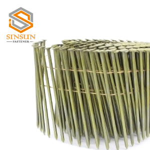 Smooth Shank Bright Coated Coil Nails