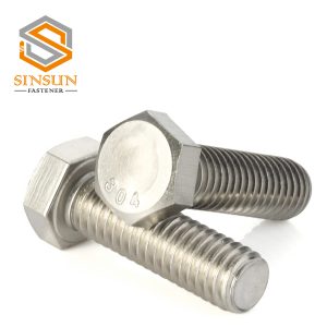Stainless Steel Fully Threaded Hex Tap Bolts